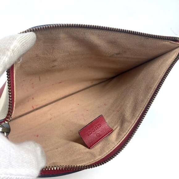 GUCCI 476077 BEE Bee Border Pearl Rhinestone Bag Pouch Clutch bag - Picture 13 of 16